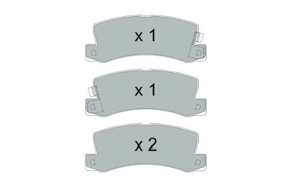 KAVO PARTS Комплект тормозных колодок, дисковый тормоз KBP-9138